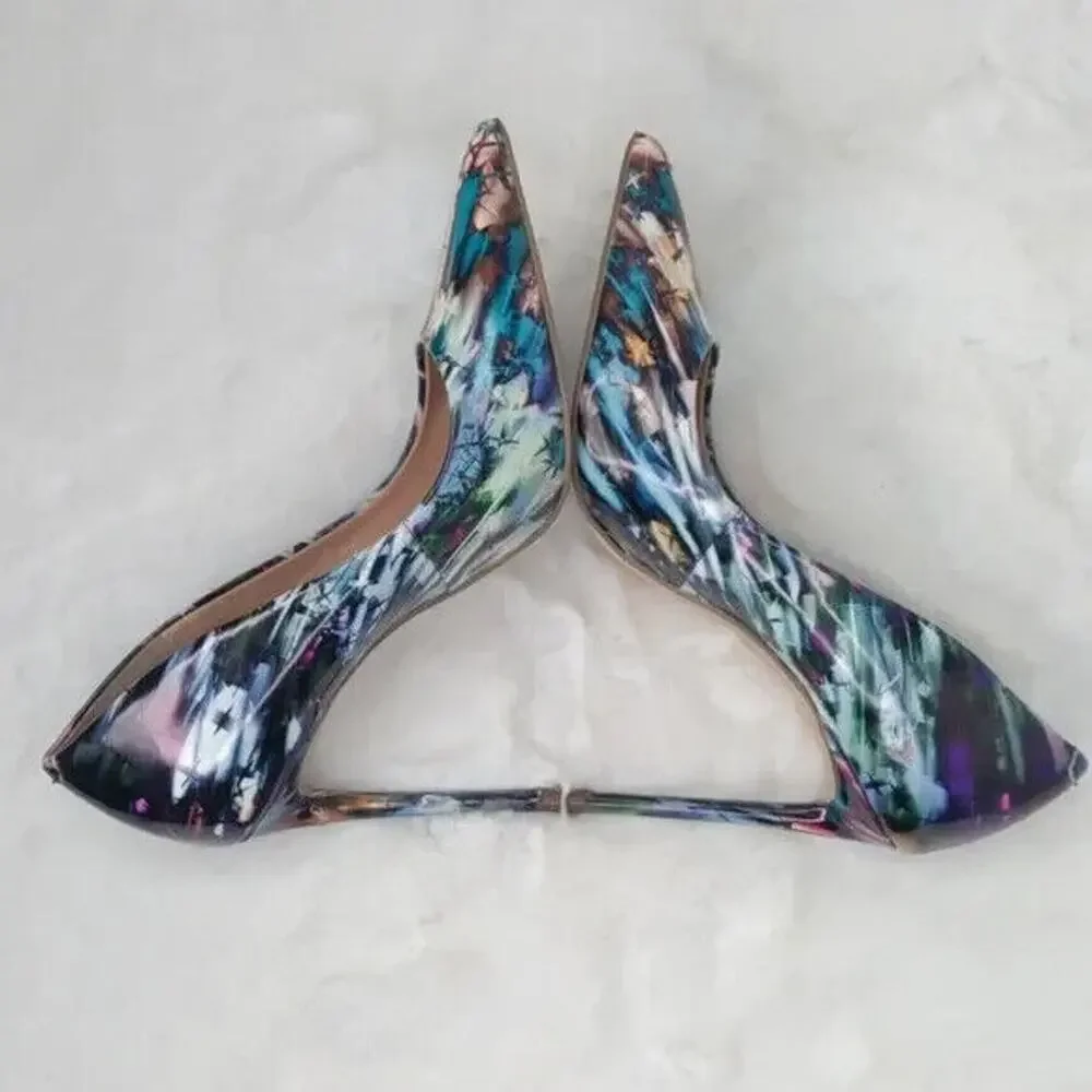 Steve Madden Multicolor Galaxy heels sz6